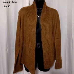 Eileen Fischer Mohair Wool Brown Cardigan